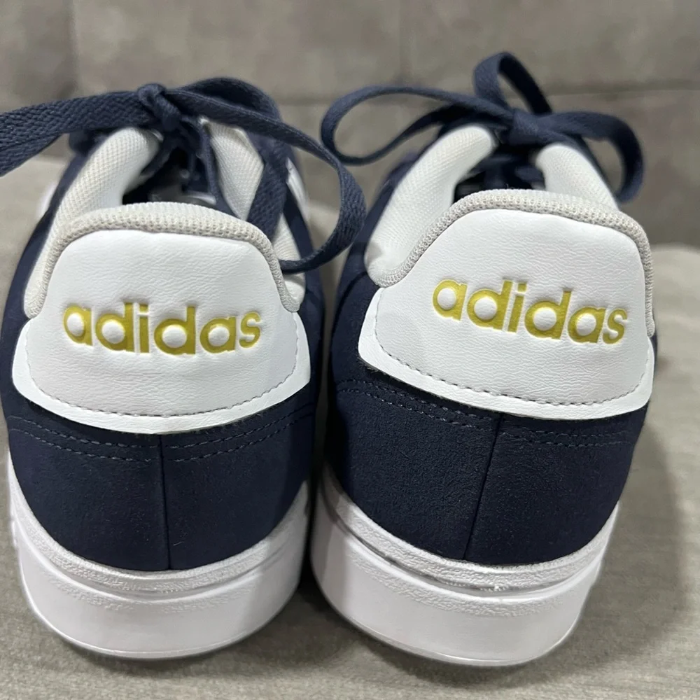 Adidas Men's Grand Court Alpha Navy and White Sneakers EUC size 9 - Picture 3 of 4